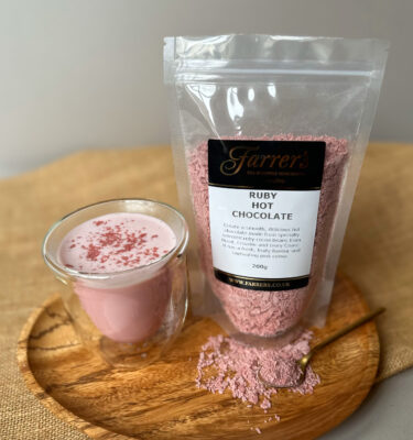 Farrer's Ruby Hot chocolate Flakes - Pouch 200g