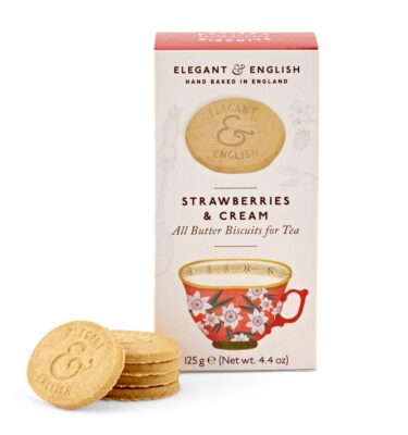 Elegant & English - Strawberries & Cream Biscuits