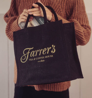 Fill Me Up - Black Farrers Jute Bag