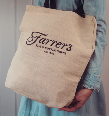 Farrer's Cream Jute Bag