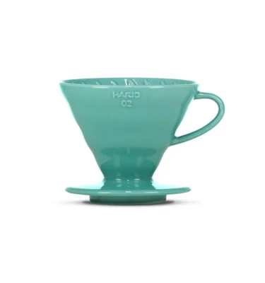 Hario - V60 Ceramic Coffee Dripper Turquoise - Size 02