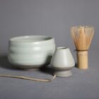 Ceramic Matcha Bowl Set Pale Green