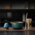 blue matcha set