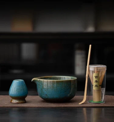 blue matcha set