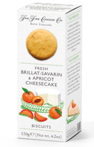 Brillat-Savarin & Apricot Cheesecake Biscuits